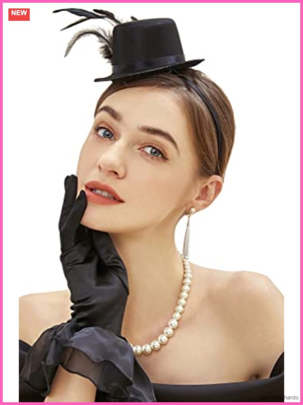 Mini Top Fascinator Hat with Feathers Ribbon Wedding Tea Party Kentucky Derby